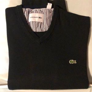 Lacoste Mens V-neck Sweater